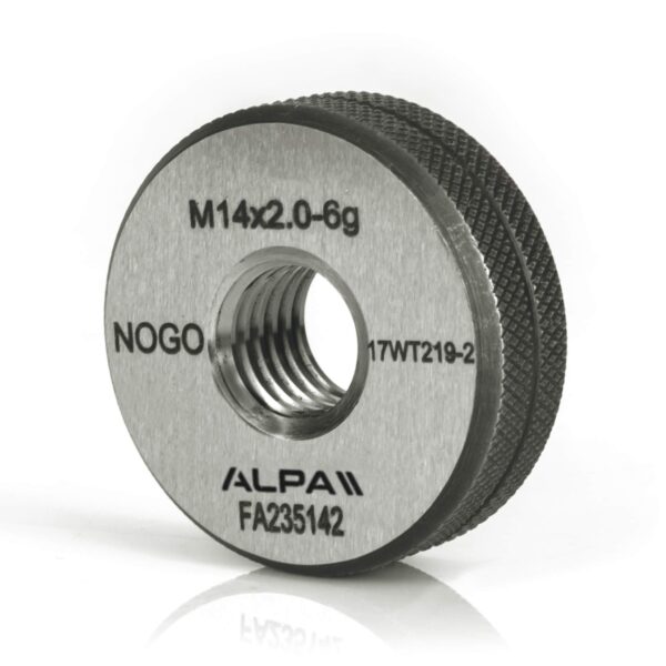 NO GO metric coarse pitch (M) threaded rings ALPA FA235