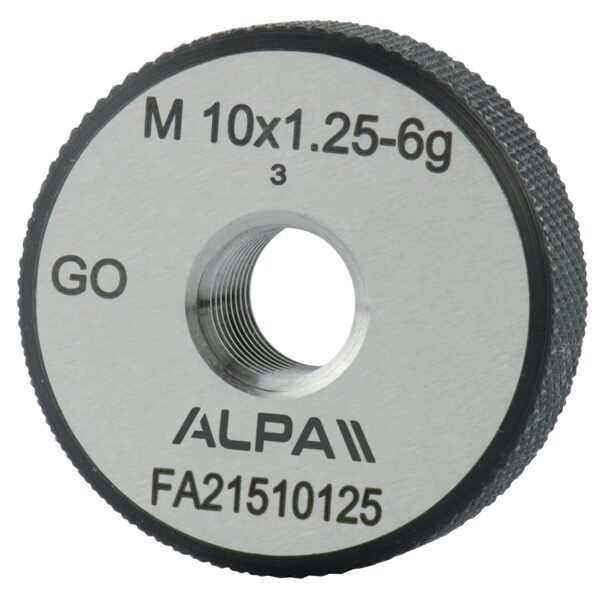 GO metric fine pitch (MF) threaded rings ALPA FA215