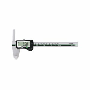 Digital slide caliper IP67 with long jaws for internal measurements and preset ALPA AA099