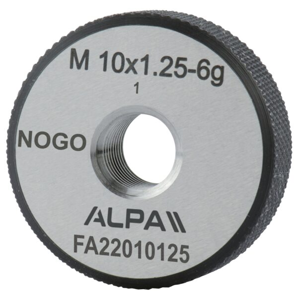 NO GO metric fine pitch (MF) threaded rings ALPA FA220