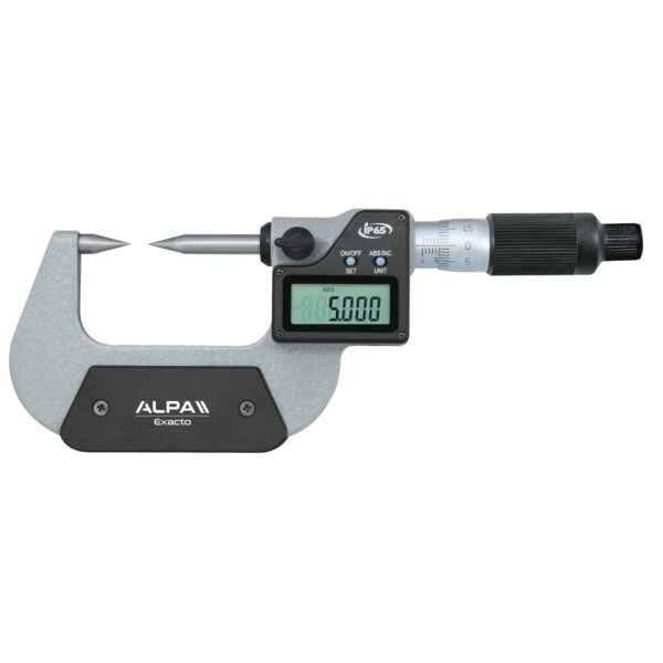 Digital micrometer IP65 with 30° conical tips ALPA BA040
