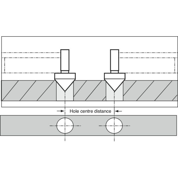 Conical contacts for hole centre distance ALPA BA436