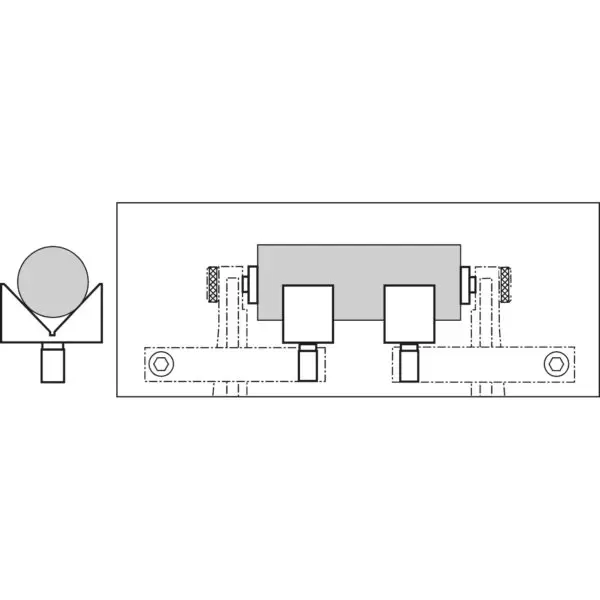 V-shaped supports for cylinders ALPA BA428