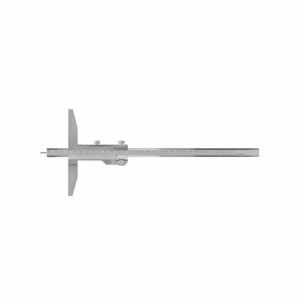 Slide depth caliper made of hardened stainless steel ALPA AB050